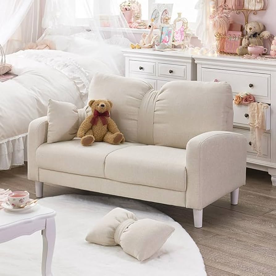 Amazon｜ロマンティックプリンセス リボンソファー(脚付) ソファ 2人